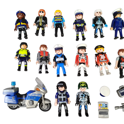 Playmobil Bundle Polizei 5187 9250 Set Figuren & Motorrad