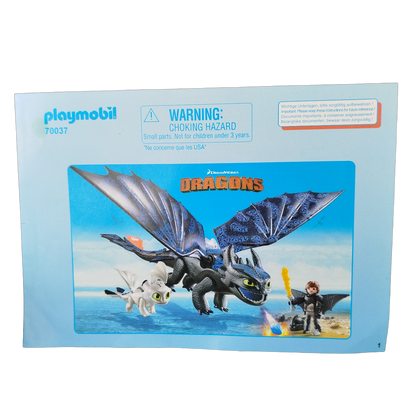 Playmobil Dragons Ohnezahn & Hicks 70037 Figuren-Set mit Zubehör