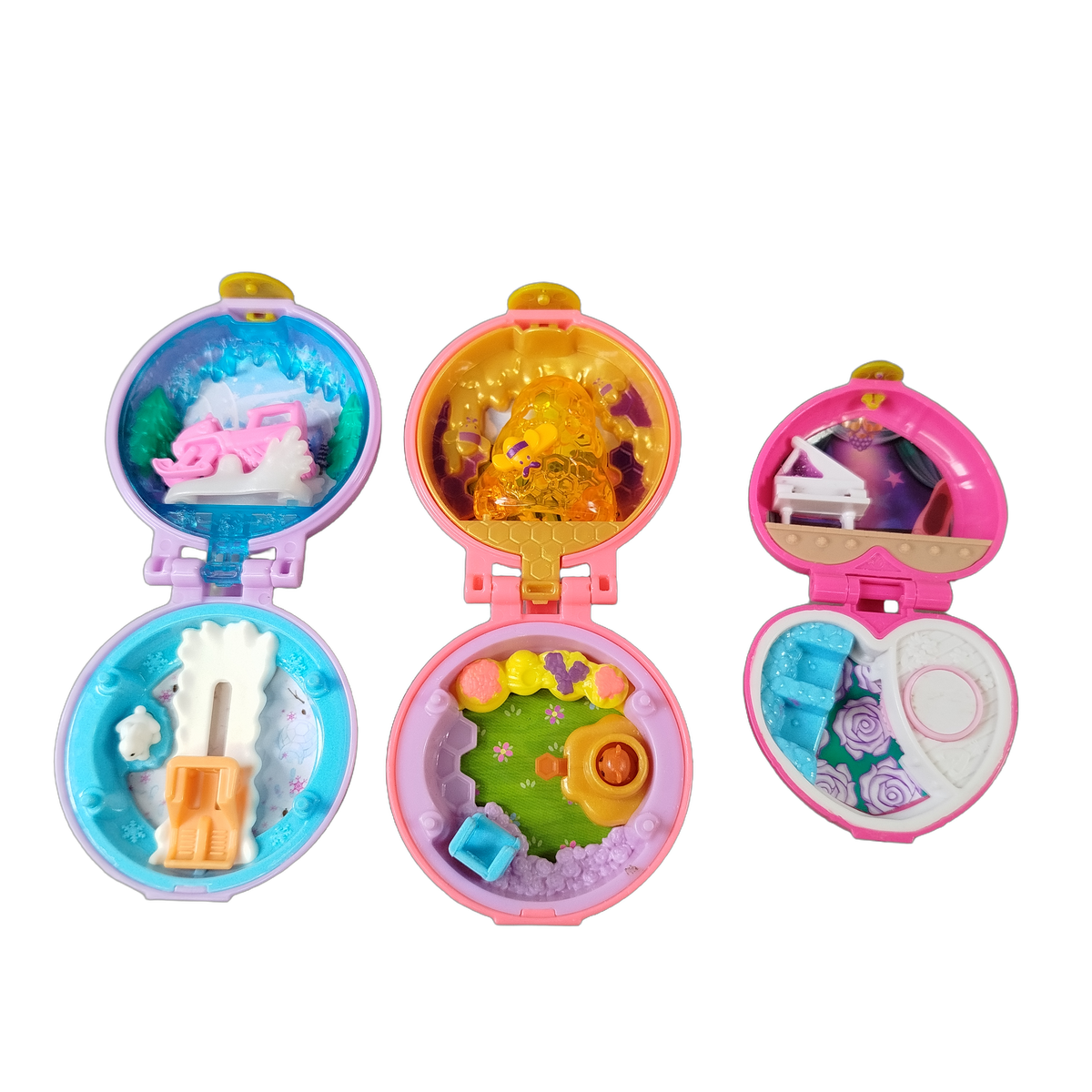Mattel Bundle Polly Pocket Set von 8 Kompakt-Spielwelten