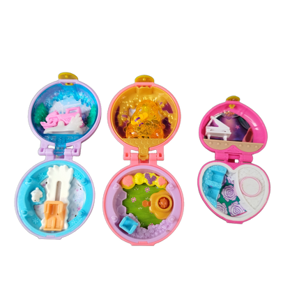 Mattel Bundle Polly Pocket Set von 8 Kompakt-Spielwelten