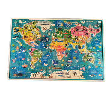 QUOKKA Weltkarte Holzpuzzle