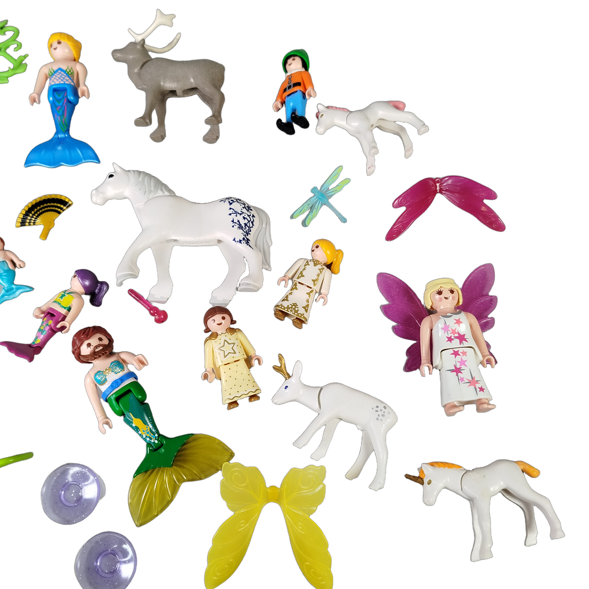 Playmobil Bundle Meerjungfrau Fee Einhorn Set Figuren & Tiere