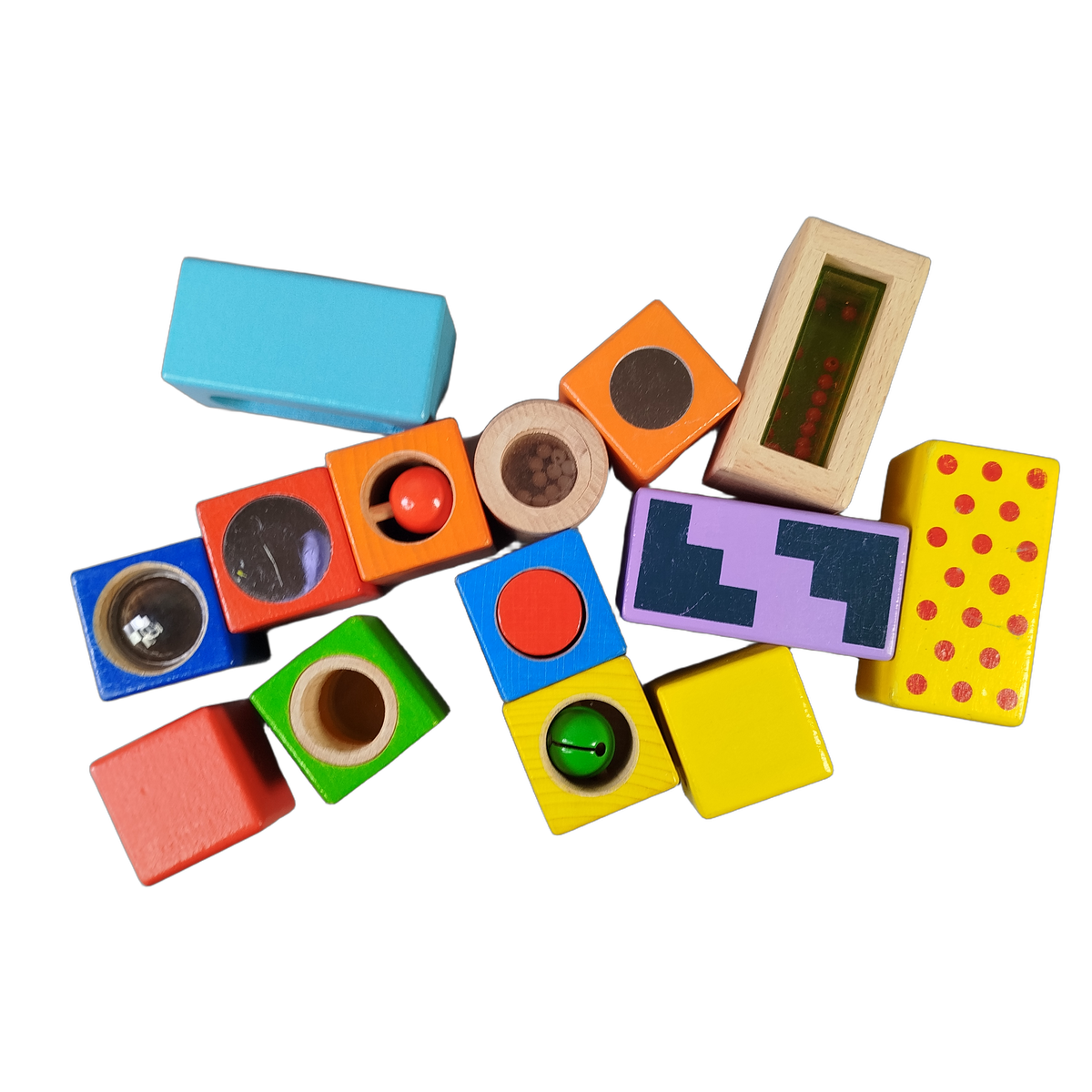 Bundle Holz Set Holzzug, Steck- & Klangbausteine
