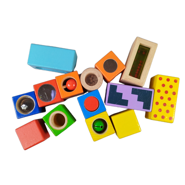 Bundle Holz Set Holzzug, Steck- & Klangbausteine