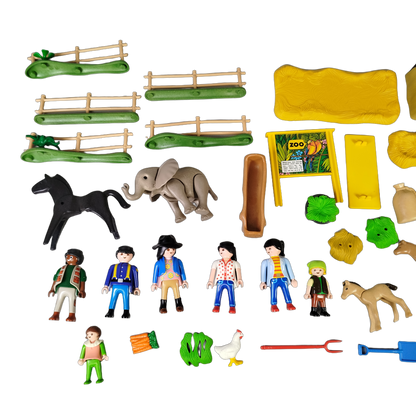 Playmobil Bundle Zoo 5222 Set Figuren & Zubehör, Tiere, Zaun