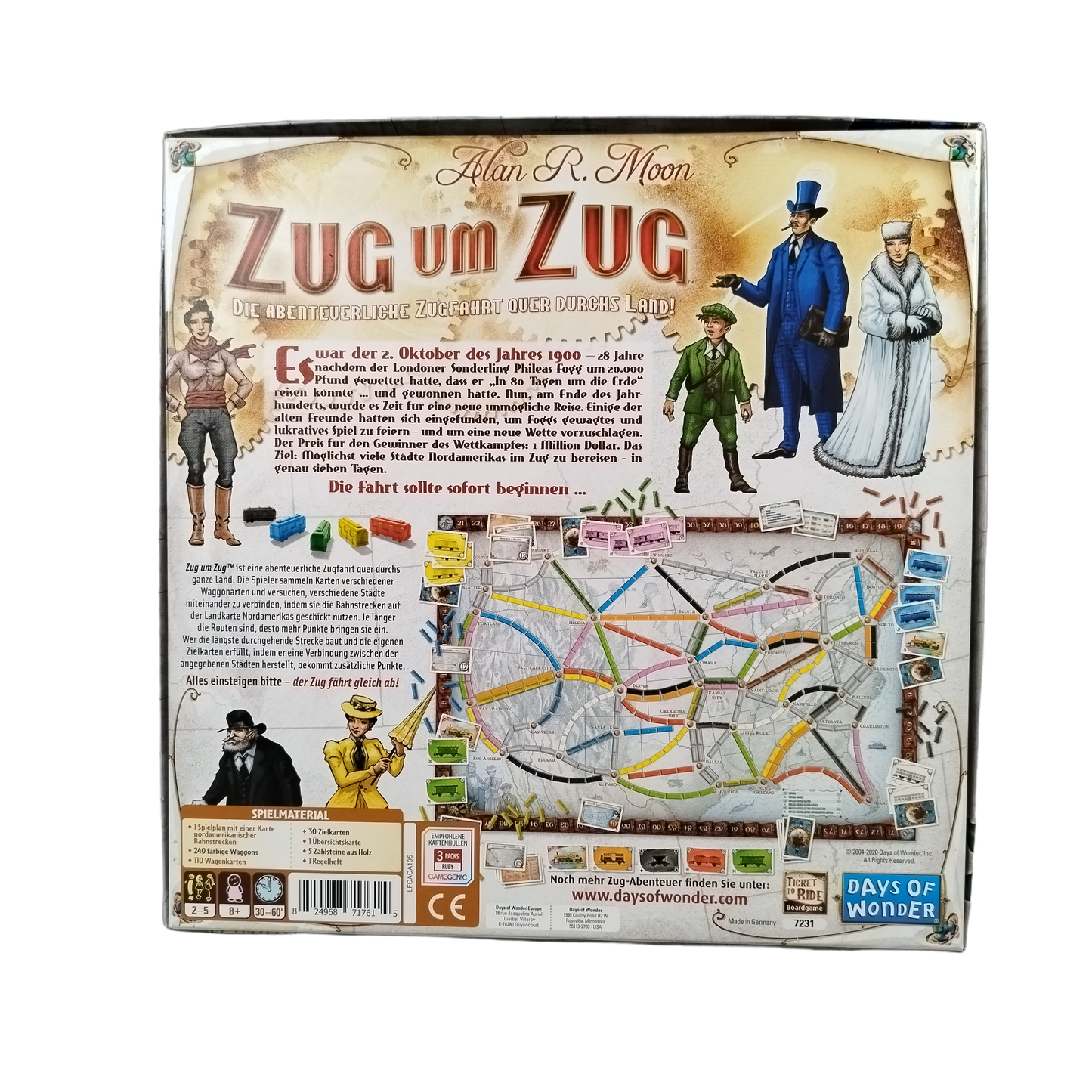 Days of Wonder Zug um Zug 7231 Brettspiel