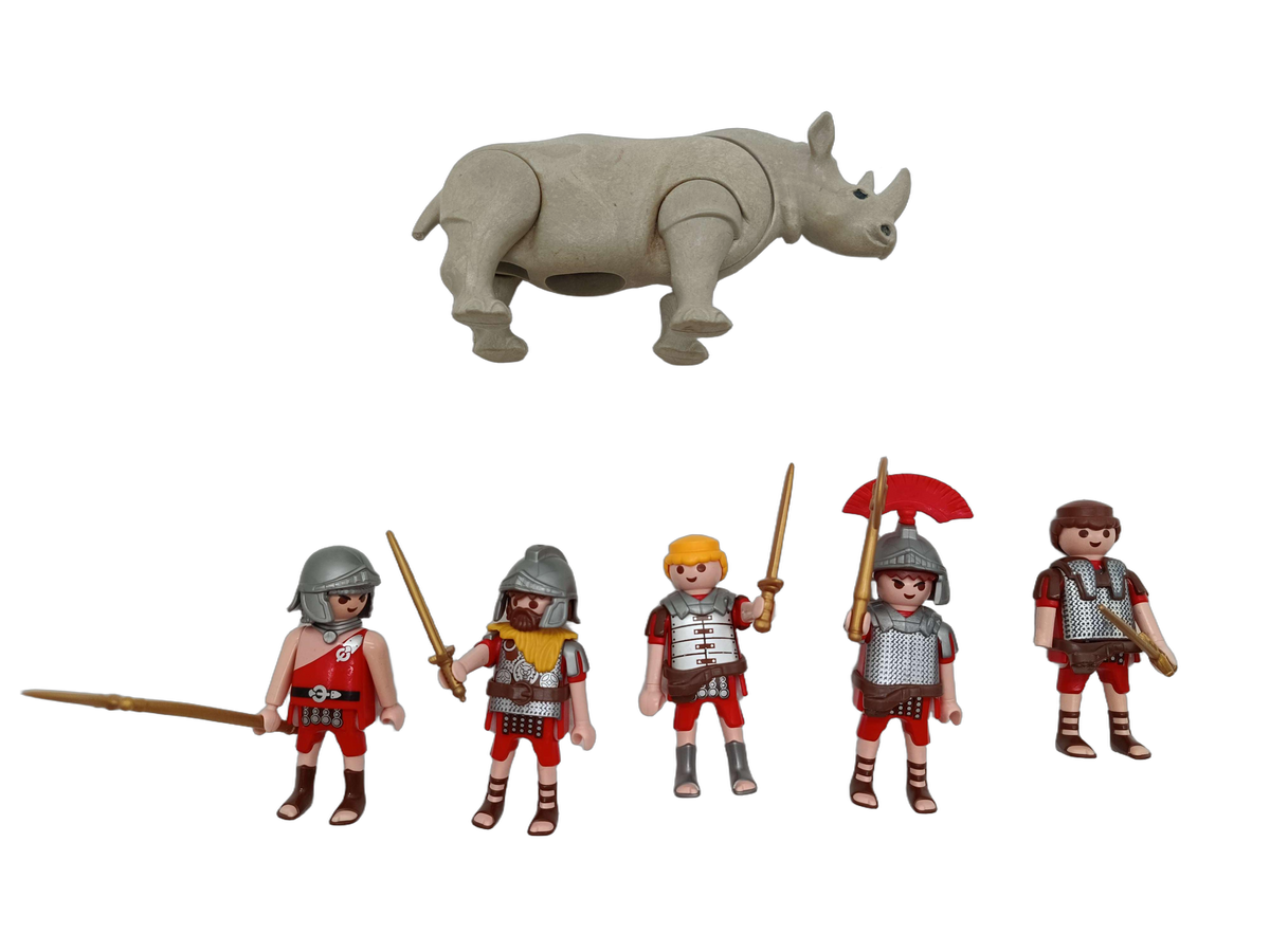 Playmobil Bundle Römer großes Set Figuren & Nashorn