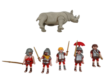 Playmobil Bundle Römer großes Set Figuren & Nashorn