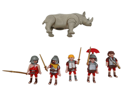 Playmobil Bundle Römer großes Set Figuren & Nashorn