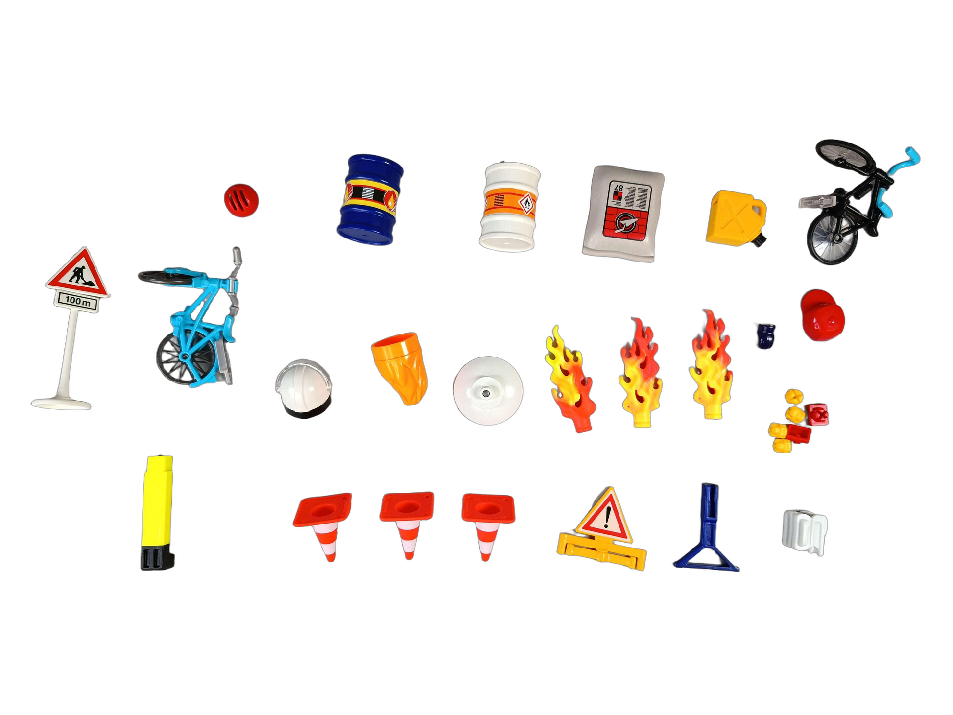 Playmobil Feuerwehreinsatz auf der Baustelle 9486 Spielset
