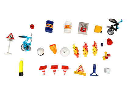 Playmobil Feuerwehreinsatz auf der Baustelle 9486 Spielset