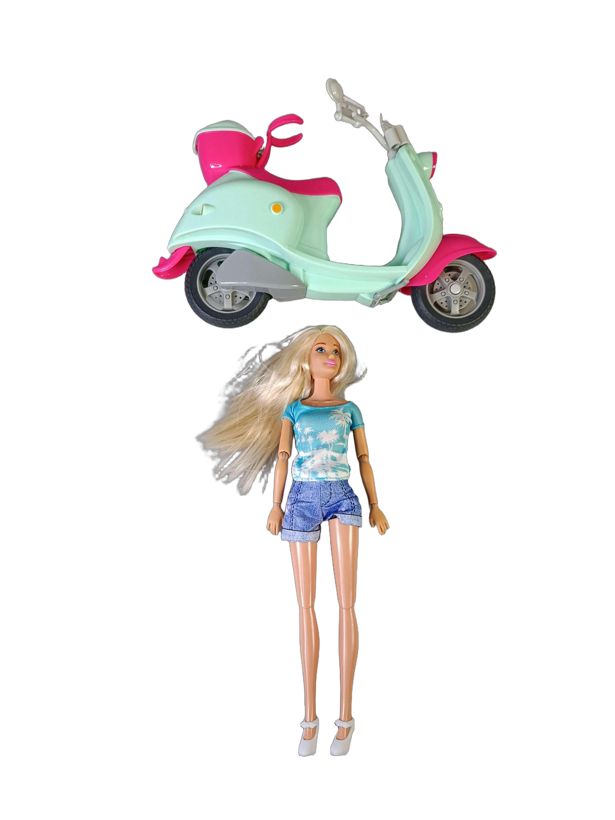 Playtive Modepuppe mit Scooter Puppenset