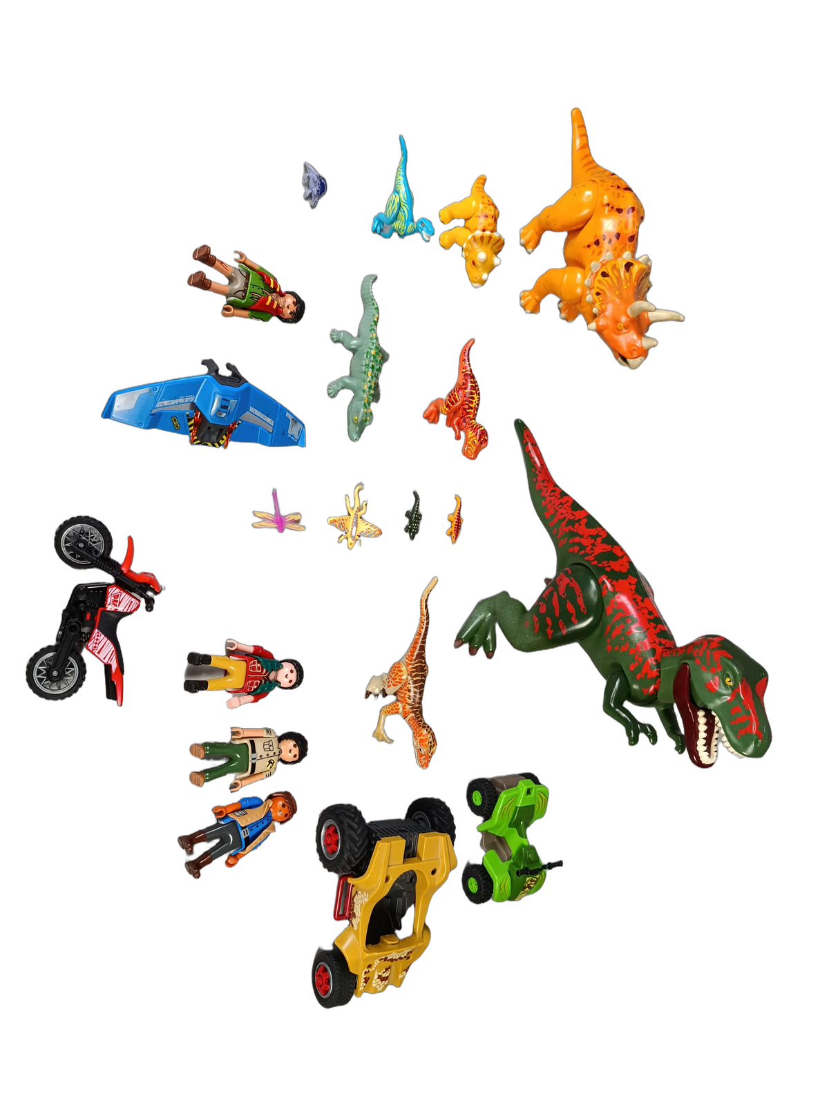 Playmobil Dinos 5230 T-Rex & Saichania Vulkan Spielset mit Zubehör