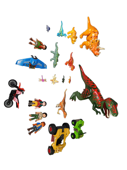 Playmobil Dinos 5230 T-Rex & Saichania Vulkan Spielset mit Zubehör