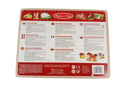 Melissa & Doug Hide & Seek Farm 14580 Holzpuzzle & Montessori