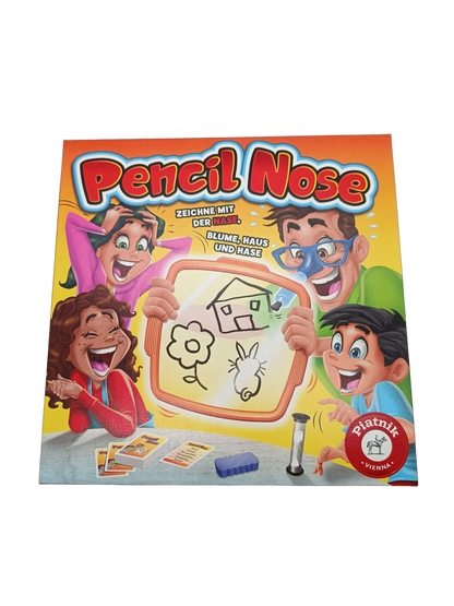 Piatnik Pencil Nose Partyspiel & Zeichenspiel mit Zubehör