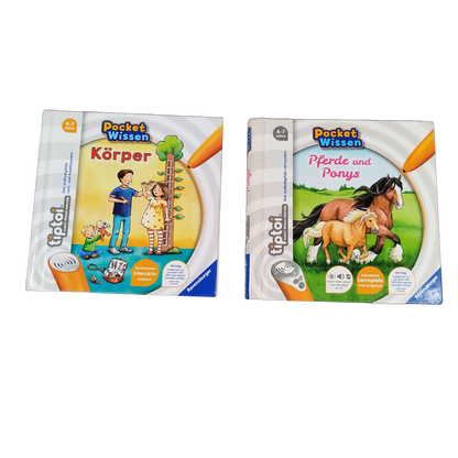Ravensburger Bundle tiptoi Pocket Wissen Set von 3 Lernbücher