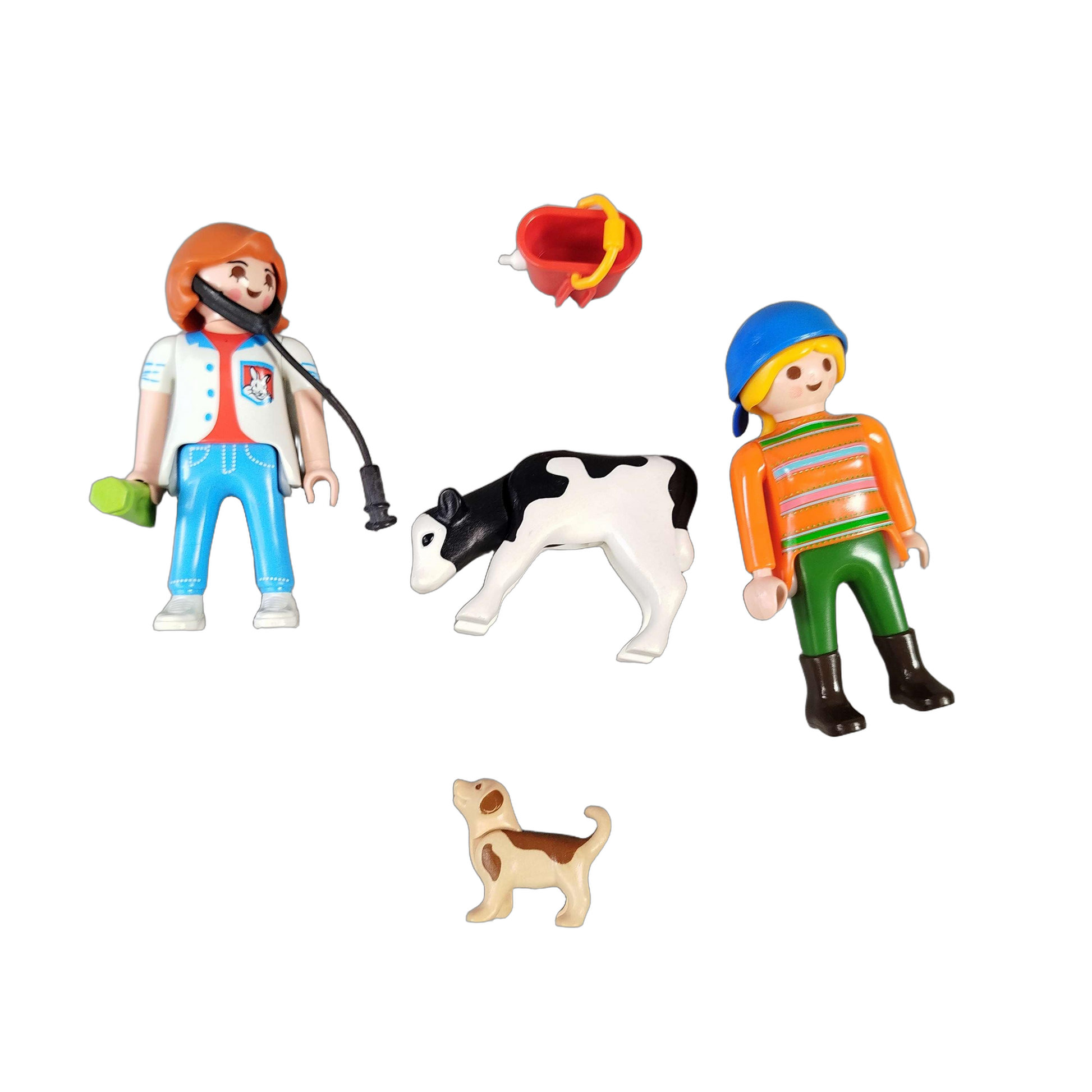 Playmobil Bundle Bauernhof & Tierärztin 5124 5158 Set von 2 Figuren