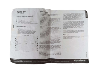 Clas Ohlson Kubb 31-5336 Wurfspiel