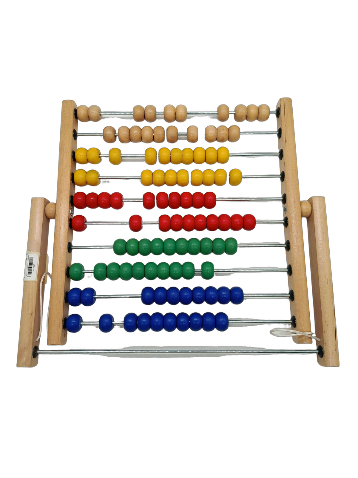 Bruder Holz-Abakus 10 Reihen Lernspiel & Rechenschieber Montessori