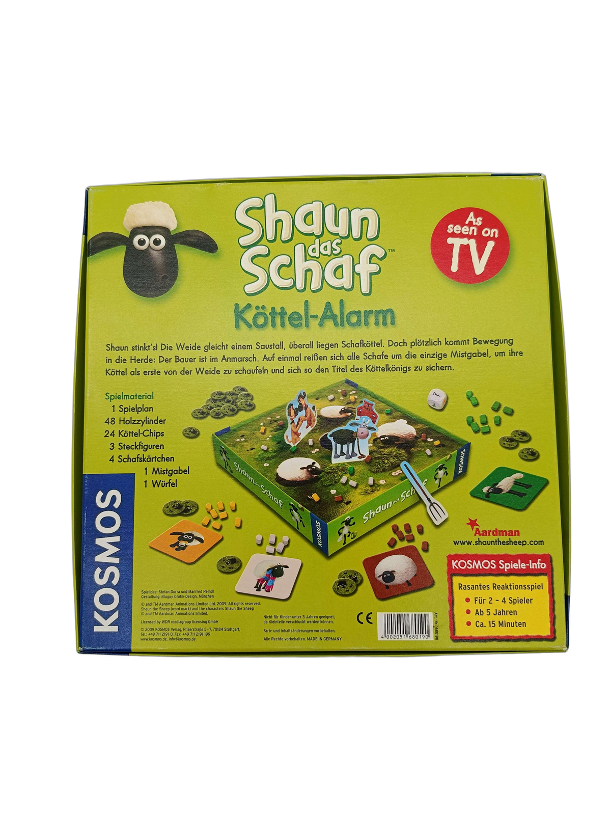 KOSMOS Shaun das Schaf: Köttel-Alarm – 693213 Brettspiel