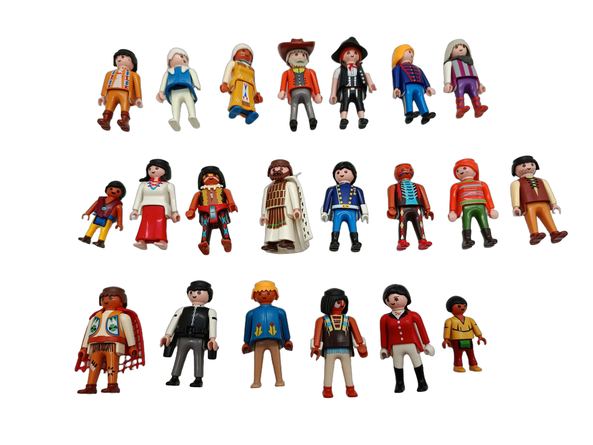 Playmobil Bundle Western & Indianer Set von 20 Figuren & Zubehör