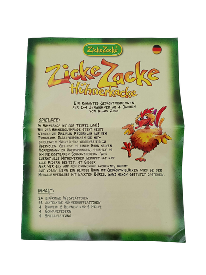 Zoch Zicke Zacke Hühnerkacke 60 112 1800 Brettspiel