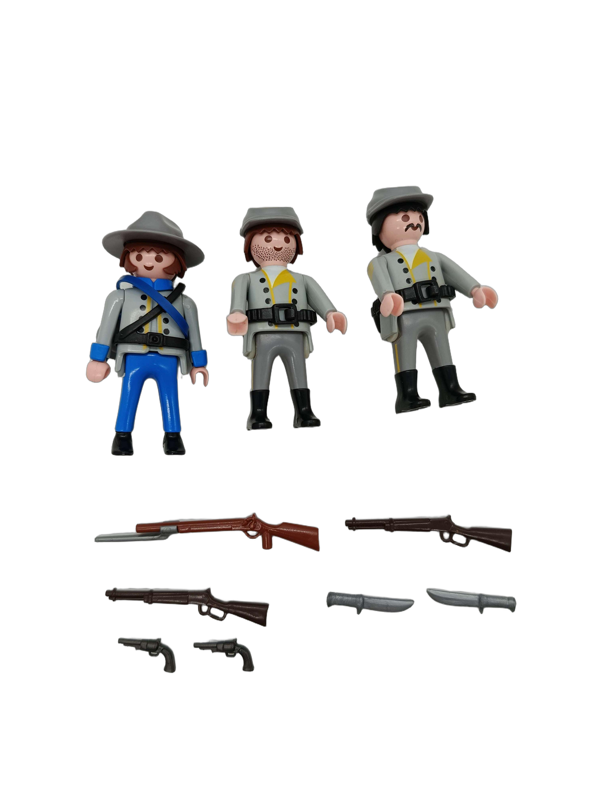 Playmobil Bundle Western 3x Soldaten Figuren mit Zubehör