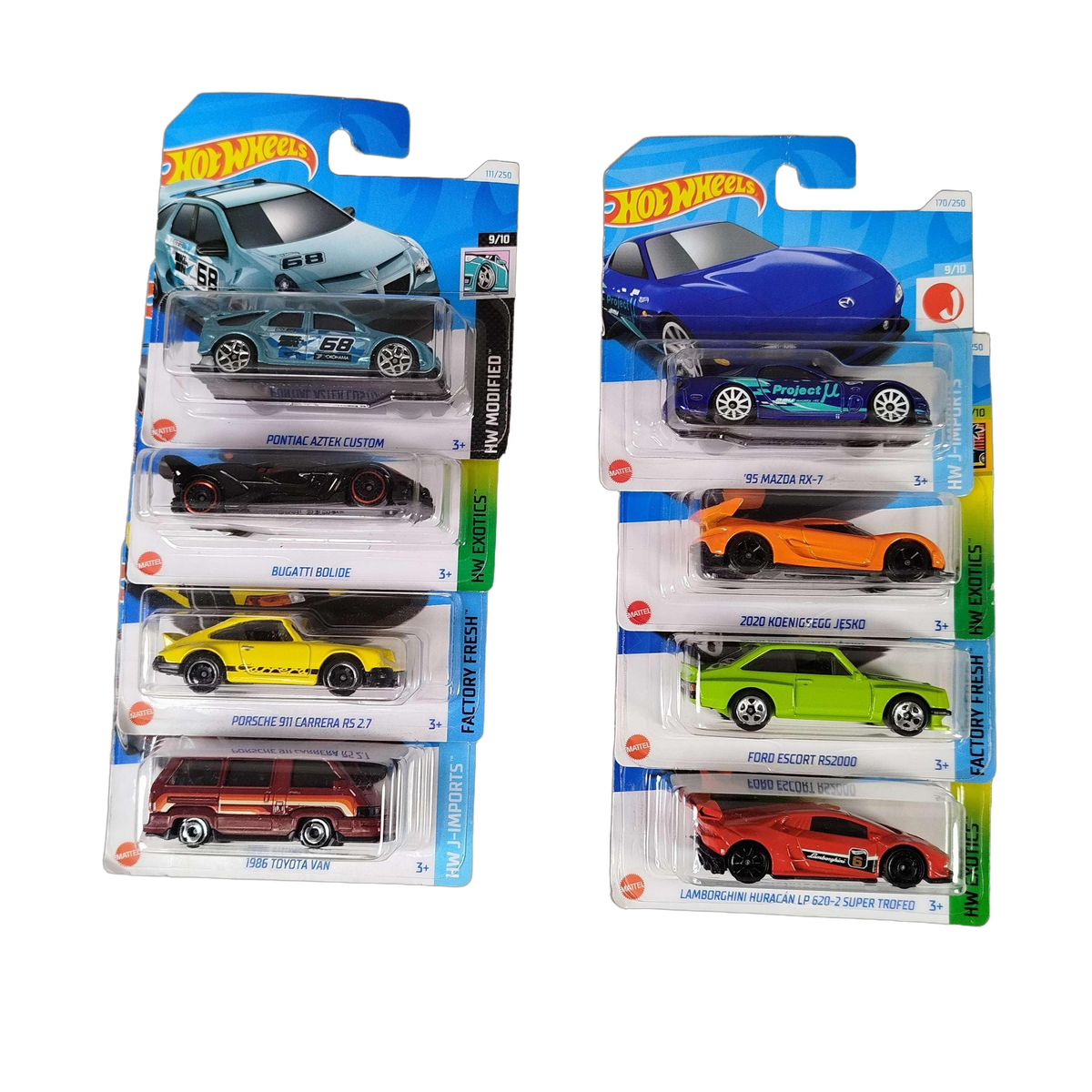 Hot Wheels Bundle Set von 11 Modellautos, Neu