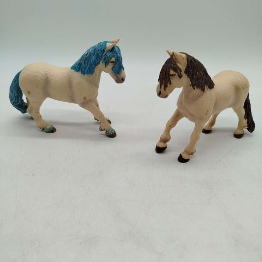 Schleich Bundle Pferde 2x Pferdefiguren, gebraucht, ab 3 4 5 Jahre | ✅ geprüft 