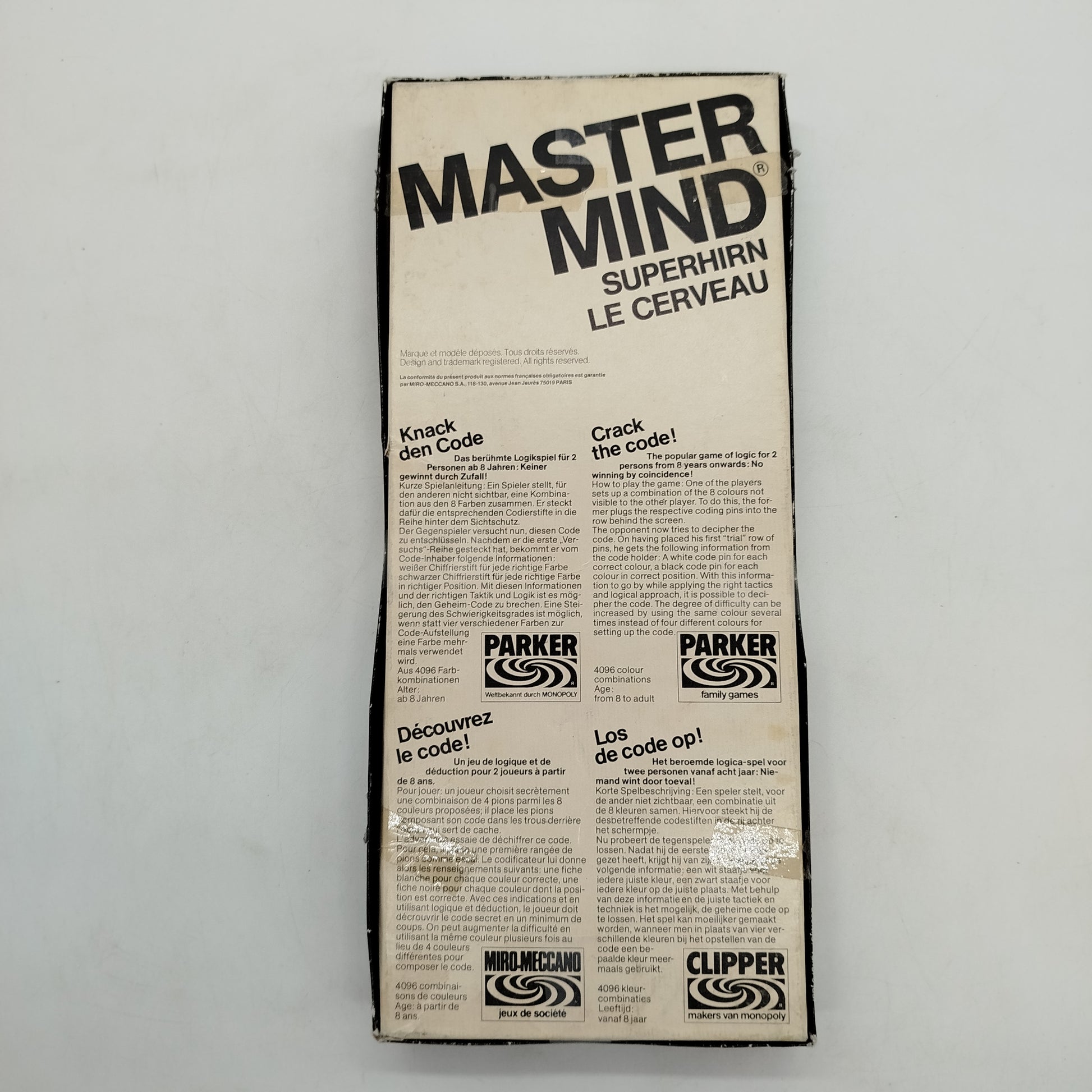 Parker Master Mind Brettspiel, gebraucht, ab 6 7 8 Jahre | ✅ geprüft 