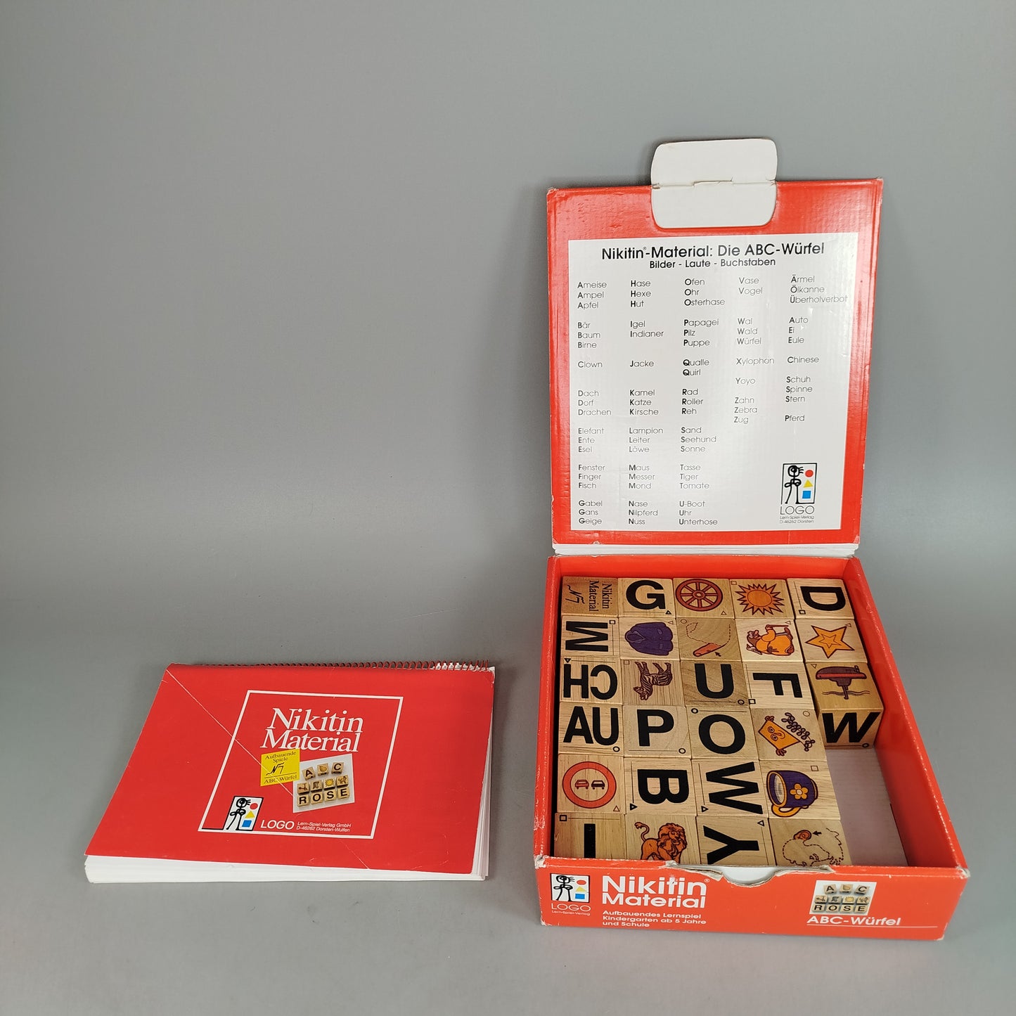 LOGO Lern-Spiel-Verlag Nikitin ABC-Würfel Lernspiel, gebraucht, ab 3 Jahre 