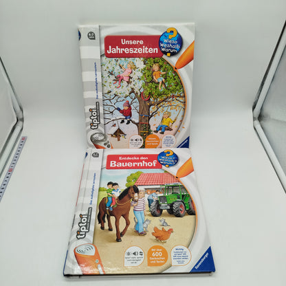 Ravensburger Bundle Tiptoi 2x Bauernhof & Jahreszeiten Bücher, ab 3 Jahre 