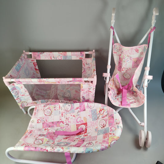 Baby born Bundle von 3 Laufstall, Buggy & Wippe