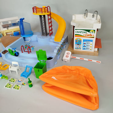 Playmobil Playmobil Campingplatz mit Schwimmbad (Teileset Bundle)