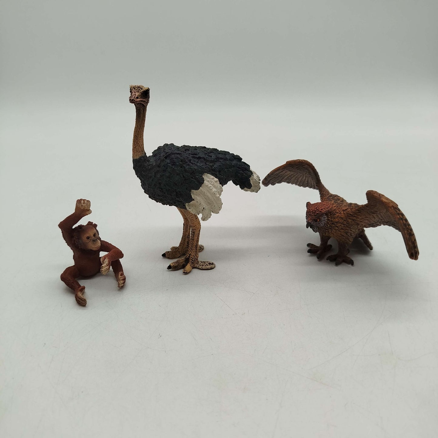 Bundle Tiere Set von 8 Panda & Känguru Figuren