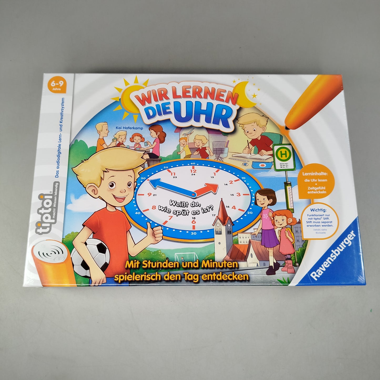 Ravensburger tiptoi Wir lernen die Uhr Lernspiel Neu