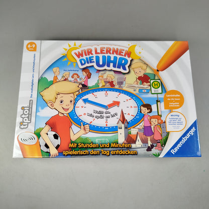 Ravensburger tiptoi Wir lernen die Uhr Lernspiel Neu