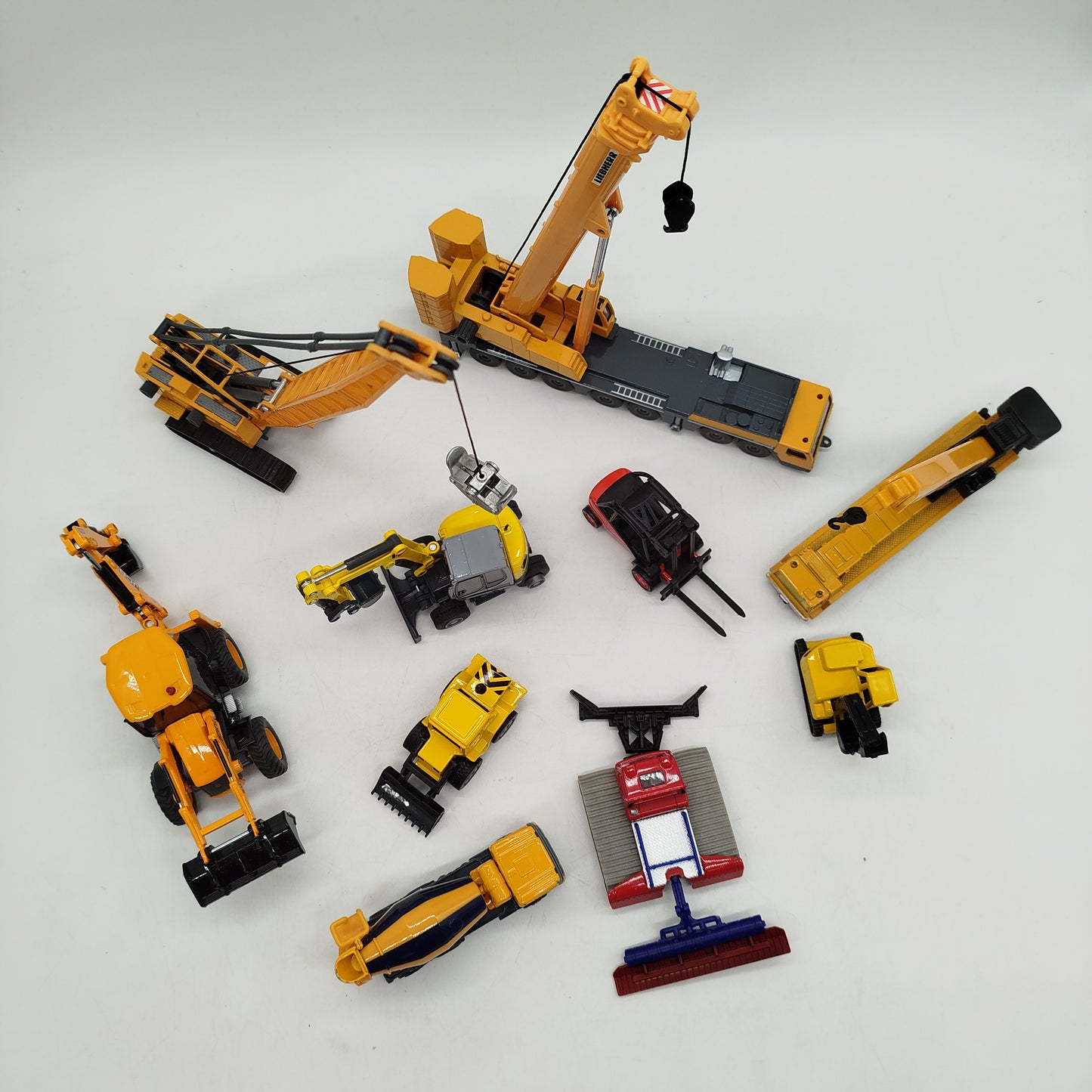 SIKU Bundle Baustelle Set von 10 Bagger & Kran