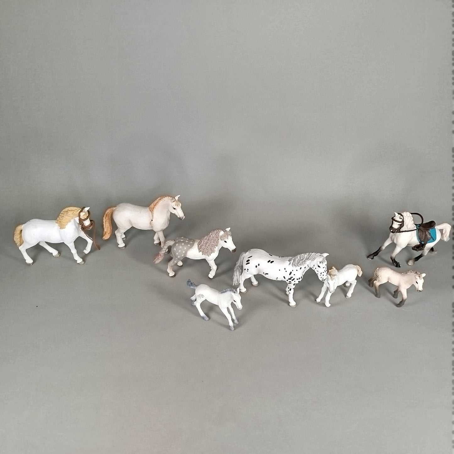 Schleich Pferde Set von 8 Figuren, wie neu