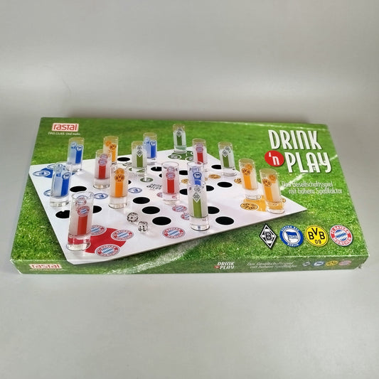 Rastal Drink 'n Play Brettspiel-Set, 16 Bundesliga Gläser, wie neu