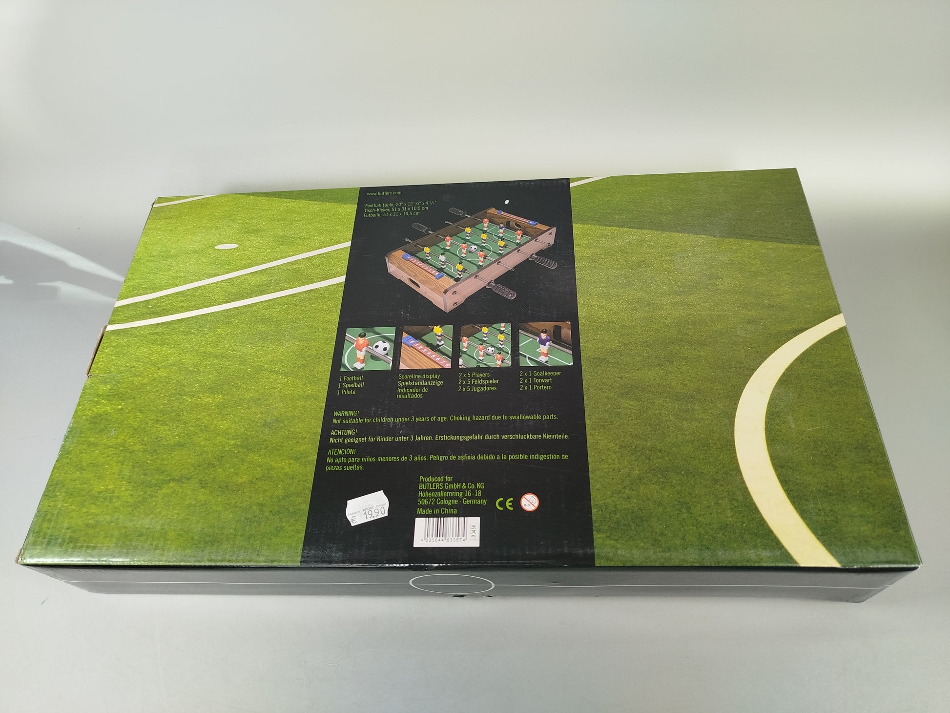 BUTLERS Tischkicker Goooaliat – Fußball Tischspiel, OVP