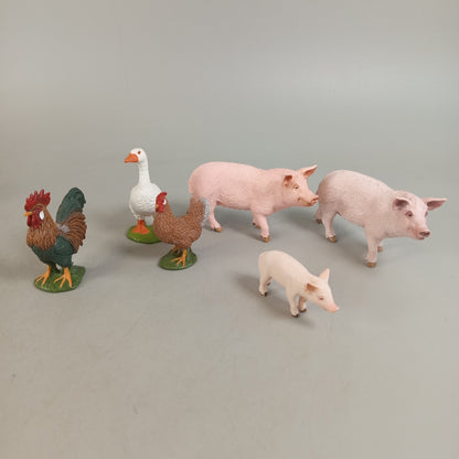 Schleich Bundle Tierfiguren Löwe & Bauernhof ab 3 4 5 Jahre | ✅ geprüft 