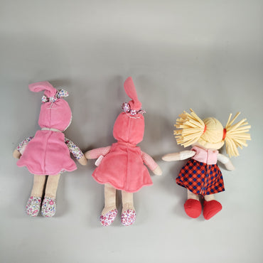  Kuschelpuppen-Set mit weichem Körper