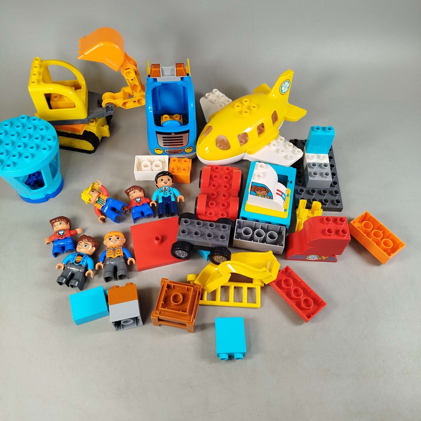 LEGO Bundle DUPLO 10871 Flugzeug Bagger,gebraucht,ab 3 4 5 Jahre | ✅ geprüft 