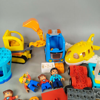 LEGO Bundle DUPLO 10871 Flugzeug Bagger,gebraucht,ab 3 4 5 Jahre | ✅ geprüft 