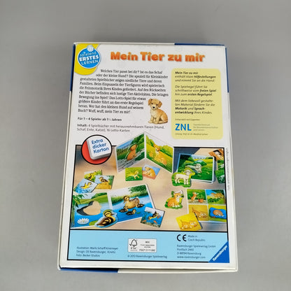 Ravensburger Lernspiel – Mein Tier zu mir, wie neu, ab 1 2 3 Jahre | ✅ geprüft 