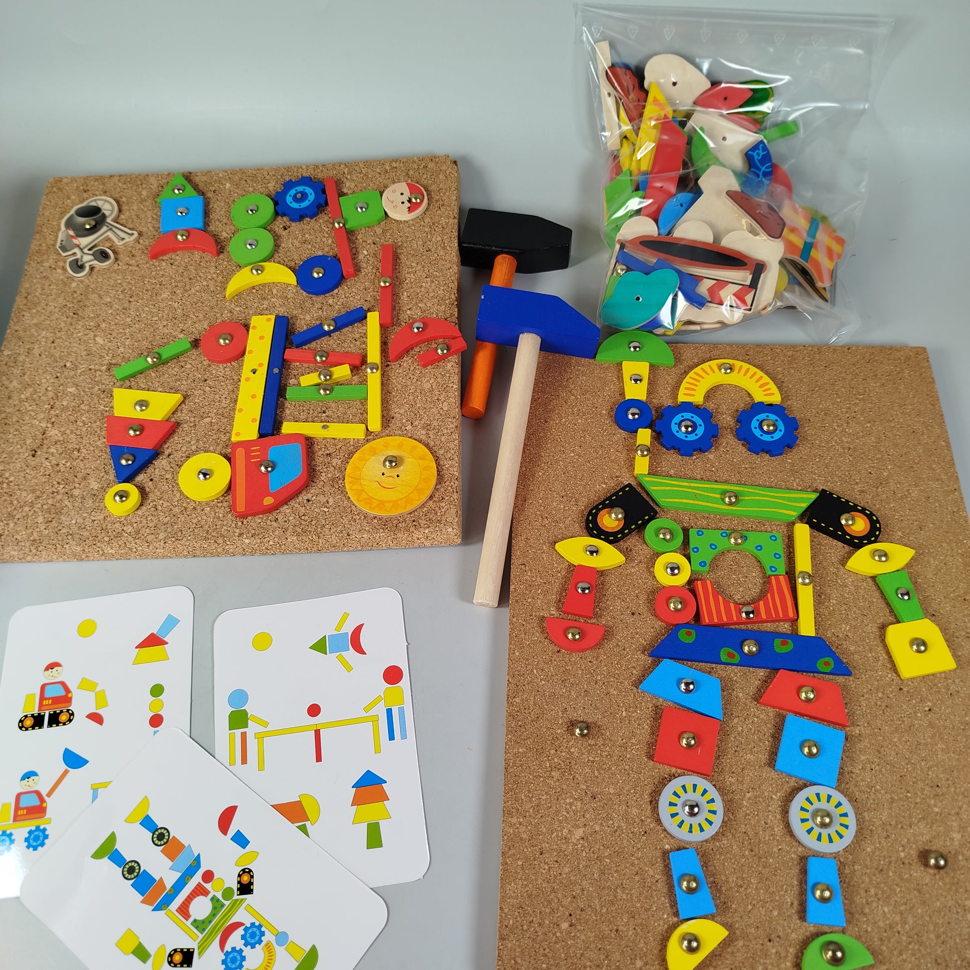 Small Foot, Tchibo Holz-Angelspiel & Hammer-Zirkelspiel