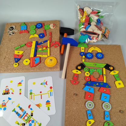 Small Foot, Tchibo Holz-Angelspiel & Hammer-Zirkelspiel