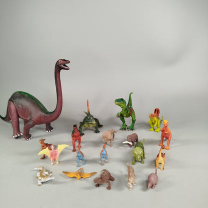 Figuren-Set von 19 Dinosauriern & Urzeittieren – prähistorisches Spielzeug